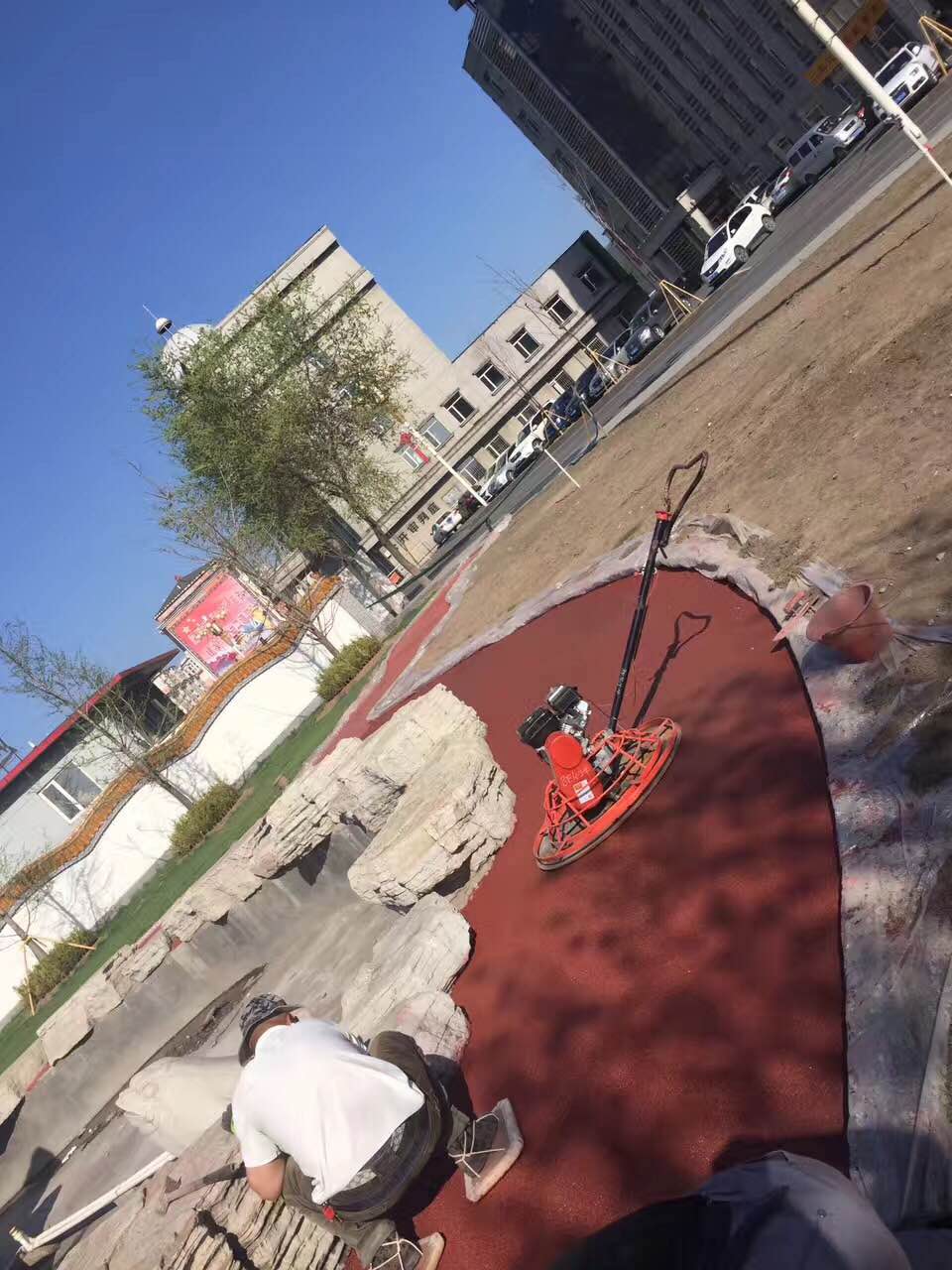 通化財政局透水混凝土工程