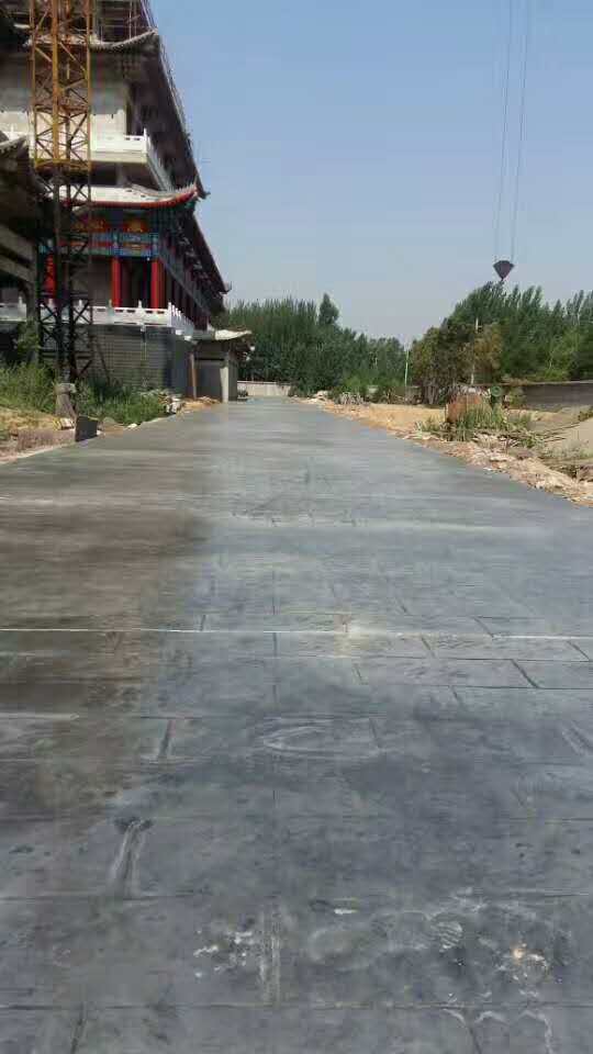 衡水禪陀寺壓花路面